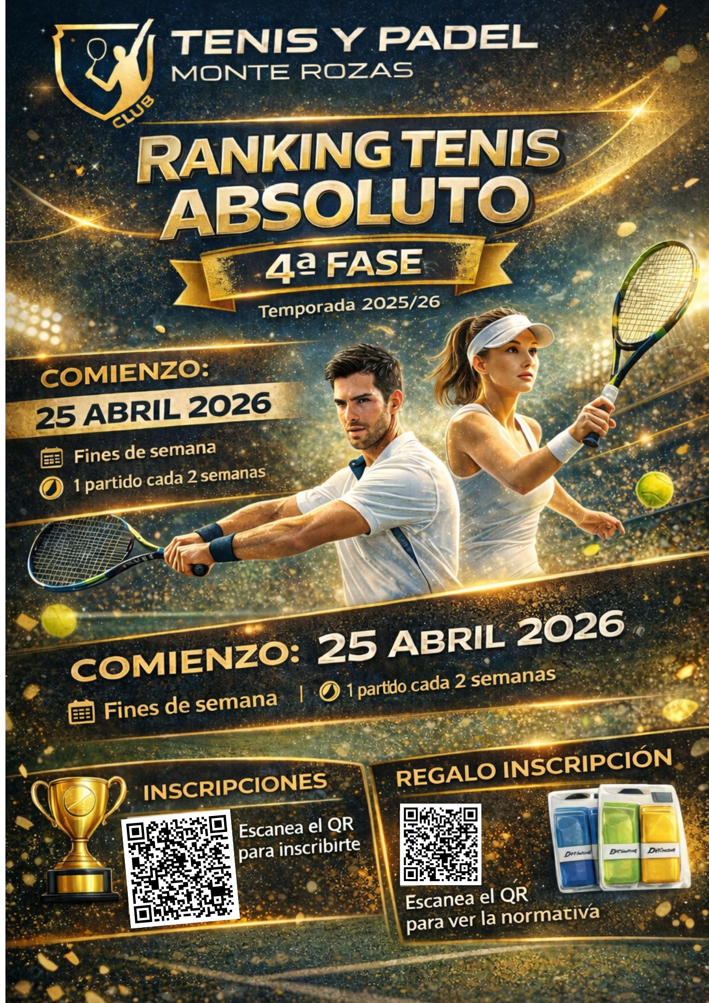 4ª FASE RANKING ABSOLUTO TENIS