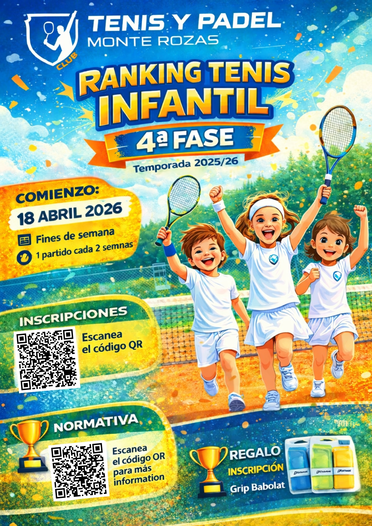 4ª FASE RANKING INFANTIL TENIS